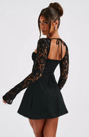 Elora Long Sleeve Lace Party Mini Dress