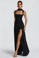 Eloria Asymmetrical Maxi Evening Dress