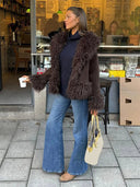 Daisy Plush Faux Fur Coat 4