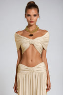 Elowen Off Shoulder Twist Maxi Skirt Set
