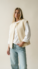 Elowira Faux Shearling Sleeveless Vest