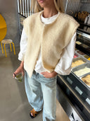 Elowira Faux Shearling Sleeveless Vest