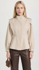 Elowira Structured High Neck Blazer