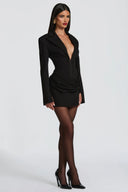 Elvara Ruched Blazer Mini Dress