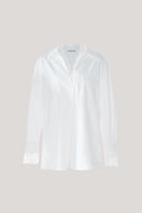 Elvire Lace Detail V Neck Relaxed Fit Shirt