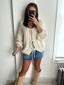Emma Knit Cardigan with Bow Design 9