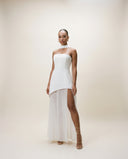 Noelle Sculpted High Neck Maxi Dress