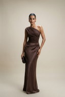 Serena One Shoulder Evening Maxi Dress