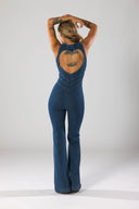 Sienna Deep V Sculpted Denim Jumpsuit
