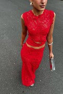 Mariselle Lace Two-Piece Evening Set