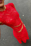 Mariselle Lace Two-Piece Evening Set