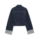 Kaia Oversized Denim Jacket Button Up Long Sleeve