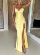 Saphira Strappy Split Evening Maxi Dress