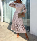 Evelisse Elegant Lace Midi Dress