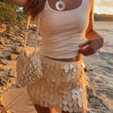 Selene Elegant Sparkle Midi Skirt