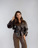 Marcella Modern Vegan Faux Leather Jacket