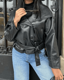 Marcella Modern Vegan Faux Leather Jacket