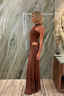 Mariselle Asymmetrical Draped Maxi Dress