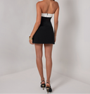 Mariselle Strapless Trim Mini Dress