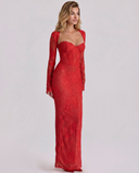 Charlotte Lace Corset Evening Maxi Dress