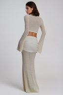 Mila Long Sleeve Crochet Co Ord Set Beach
