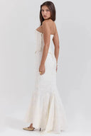 Mirelle Corset Silhouette Strapless Maxi Dress