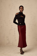 Mirelle Cross Neck Long Sleeve Top