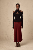 Mirelle Cross Neck Long Sleeve Top