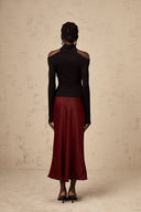 Mirelle Cross Neck Long Sleeve Top