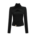 Mirelle Cross Neck Long Sleeve Top