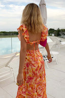 Mireya Ruffle Strap Summer Maxi Dress