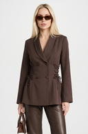 Althea Side Lace Up Tailored Blazer