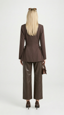 Althea Side Lace Up Tailored Blazer