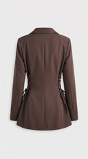 Althea Side Lace Up Tailored Blazer