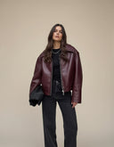 Noelle Relaxed Biker Style Jacket