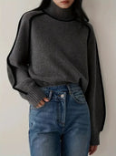 Noelle Sculpted Knit High Neck Jumper