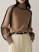 Noelle Sculpted Knit High Neck Jumper