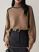 Noelle Sculpted Knit High Neck Jumper