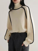 Noelle Sculpted Knit High Neck Jumper