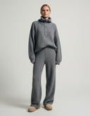 Noemi Soft Ribbed Half-Zip Lounge Set