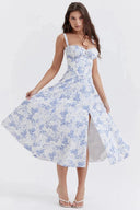 Noosa Floral Bustier Midi Dress