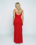 Noosa Ruffle Evening Maxi Dress