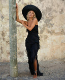 Noosa Ruffle Evening Maxi Dress