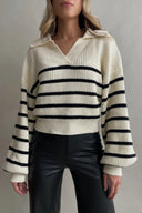 Noosa Striped Relaxed Knit Sweater