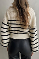 Noosa Striped Relaxed Knit Sweater