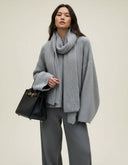 Odette Oversized Knit Sweater Scarf Set