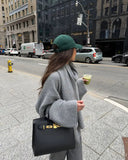 Odette Oversized Knit Sweater Scarf Set