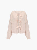 Emma Knit Cardigan with Bow Design 1