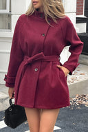 Rosaline Minimal Belted Short Coat