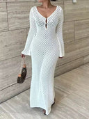 Mariselle Resort Style Knit Maxi Dress
